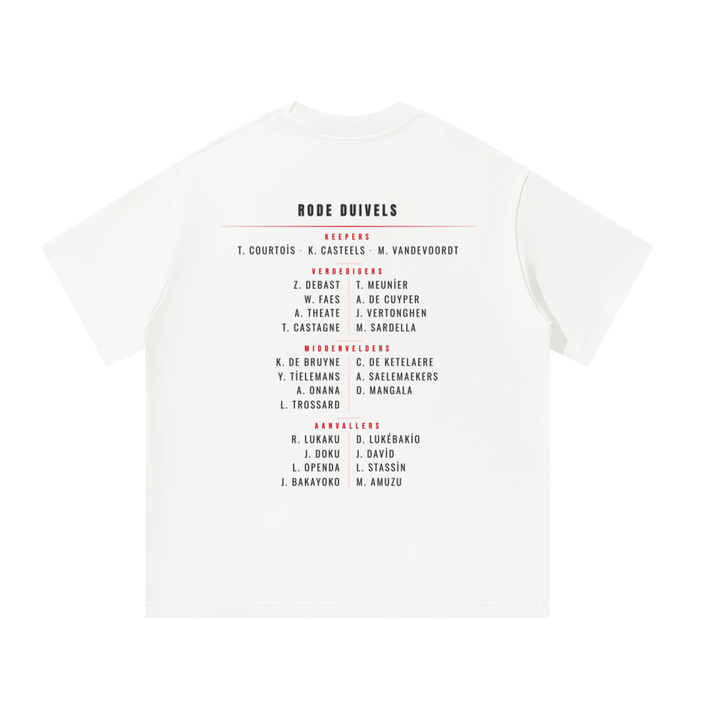 Belgium Red Devils 2026 — Anthem Tee